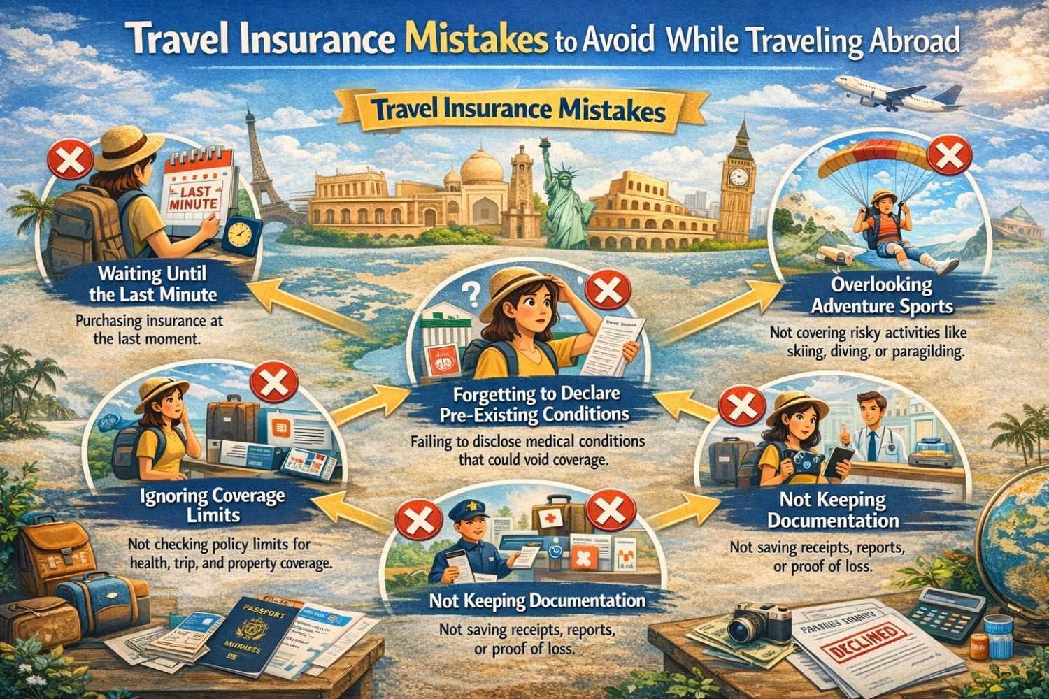 Travel Insurance Mistakes to Avoid While Traveling Abroad (2026 Guide)