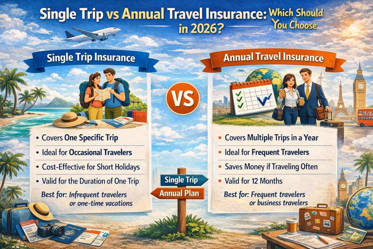 Single Trip vs Annual Travel Insurance: Which Should You Choose in 2026?