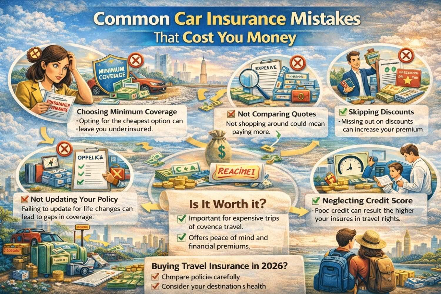 Common Car Insurance Mistakes That Cost You Money (2026 Guide)